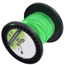 String Trimmer Line 2.0mm x 100m, Green Nylon Replacement Trimmer Cord, Durable Round Weed Eater Line for Lawn Mowers, Grass Trimmers and Garden