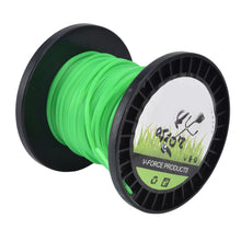 String Trimmer Line 2.0mm x 100m, Green Nylon Replacement Trimmer Cord, Durable Round Weed Eater Line for Lawn Mowers, Grass Trimmers and Garden