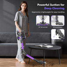 Cordless Vacuum Cleaner, 40kPa, 450W, Up to 50-Minute Runtime, Violet