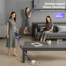 Cordless Vacuum Cleaner, 40kPa, 450W, Up to 50-Minute Runtime, Violet