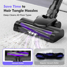 Cordless Vacuum Cleaner, 40kPa, 450W, Up to 50-Minute Runtime, Violet