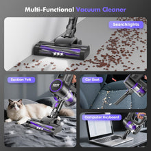 Cordless Vacuum Cleaner, 40kPa, 450W, Up to 50-Minute Runtime, Violet