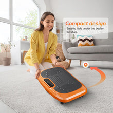 Vibration Plate Exercise Machine Whole Body Workout Platform w/ Remote, Resistance Bands 1–20 Speed Levels, LED Display Compact Home Fitness Equipment for Toning & Balance 330 lbs Capacity