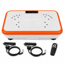 Whole-Body Vibration Plate with 99 Speeds, Remote and Resistance Bands - Orange