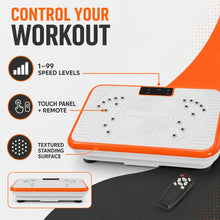Whole-Body Vibration Plate with 99 Speeds, Remote and Resistance Bands - image 2