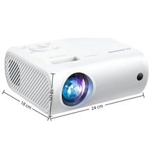 Mini Portable Projector Compact HD Home Theater Projector with USB/HDMI Support | Works with iPhone, Android, Laptop, TV Stick Kids & Family Movie Projector 2400-Lux Bright Compact Design Model M8