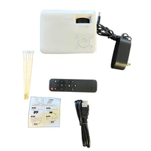 Mini Portable Projector Compact HD Home Theater Projector with USB/HDMI Support | Works with iPhone, Android, Laptop, TV Stick Kids & Family Movie Projector 2400-Lux Bright Compact Design Model M8