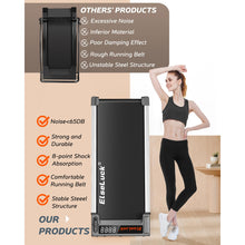 Walking Pad Under-Desk Treadmill – 2.5HP Quiet Portable Slim Treadmill with LED Display & Remote, 265 lb Capacity, Compact Home Office Fitness