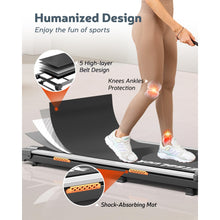 Walking Pad Under-Desk Treadmill – 2.5HP Quiet Portable Slim Treadmill with LED Display & Remote, 265 lb Capacity, Compact Home Office Fitness