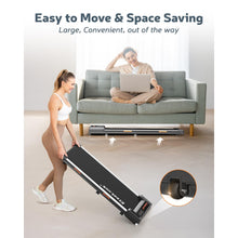 Walking Pad Under-Desk Treadmill – 2.5HP Quiet Portable Slim Treadmill with LED Display & Remote, 265 lb Capacity, Compact Home Office Fitness