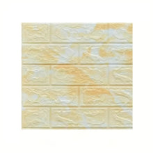 20 PCS 3D Brick Wall Tile Stickers, Self-adhesive Foam Brick Wallpaper Sticker, Easy to Stick and Peel for Home, Kitchen, Living Room, Bathroom -