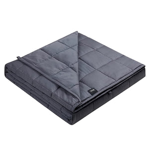 Adult Weighted Blanket, 15 LBS, 48" x 72" Cooling Blanket with 7 Layers, Premium Glass Beads_Intexca