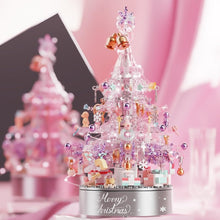 Christmas Tree Building Set with Music Box, 730 Pieces, Pink - image 4