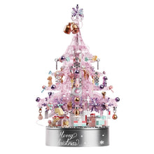 Christmas Tree Building Set with Music Box, 730 Pieces, Pink - image 7