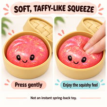 Taffy-Like Bun Squishy Toy with Soft, Thick Squeeze for Relaxing Tactile Play