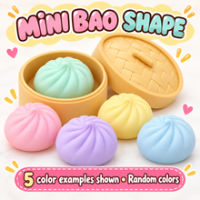 Mini Bao Squishy Toy Set, 5 Pack with Soft Classic Squishy Feel