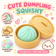 Mini Bao Squishy Toy Set, 5 Pack with Soft Classic Squishy Feel