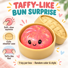 Taffy-Like Bun Squishy Toy with Soft, Thick Squeeze for Relaxing Tactile Play