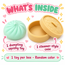 Mini Bao Squishy Toy Set, 5 Pack with Soft Classic Squishy Feel
