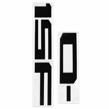 Black F150 Tailgate Letter Inserts – Rear Tailgate Emblem Decal Set