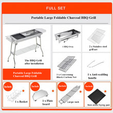 Portable BBQ Large Foldable Charcoal Grill For Outdoor Grilling, Picnic, Patio And Backyard Barbecue with Carry Bag