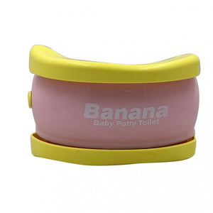 Toytexx Potty Training Seat Cute Banana Toilet Seat Trainer Portable Foldable Potty for Children Toddlers