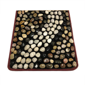 ToyTexx Natural Pebble Stone Massage Mat for Home Indoor Outdoor Healthcare Foot Massage