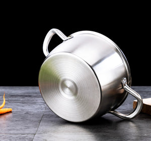 2 PCS Stainless Steel Pot Set Soup Pot 20cm Sauce Pot 16cm