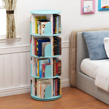 4 Tier 360° Rotating Stackable Shelves Bookshelf Organizer