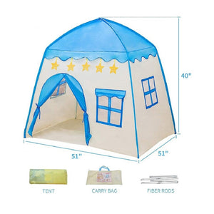 Kids Play Tent Castle Children Fairy Tale Indoor Outdoor Tent with Carrying Bag