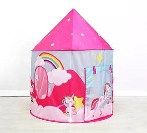 3 in 1 Children Kids Unicorn Playhouse Tent, Ball Pit, Crawling Tunnel