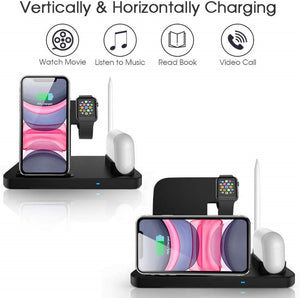 Four in One Wireless Charging Station for Phone, Apple Watch, Apple Pencil and AirPods Pro