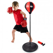 Children Boxing Set , Punching Ball Bag with Gloves and Adjustable Stand