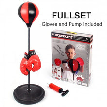 Children Boxing Set , Punching Ball Bag with Gloves and Adjustable Stand