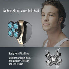 Five In One Electric Shaver with Five Cutter Shaver, Face Wash, Nose Hair, Trimmer Hair and Clipper Shaver